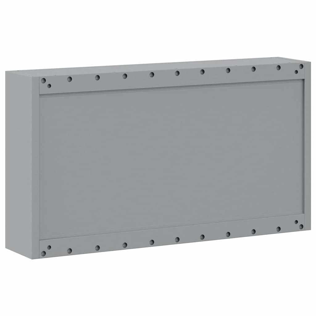 Werkzeugschrank mit Regal Schwarz und Grau 100 x 20 x 55 cm