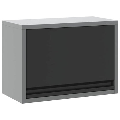 Werkzeugschrank mit Speicher Schwarz und Grau 50 x 25 x 35 cm
