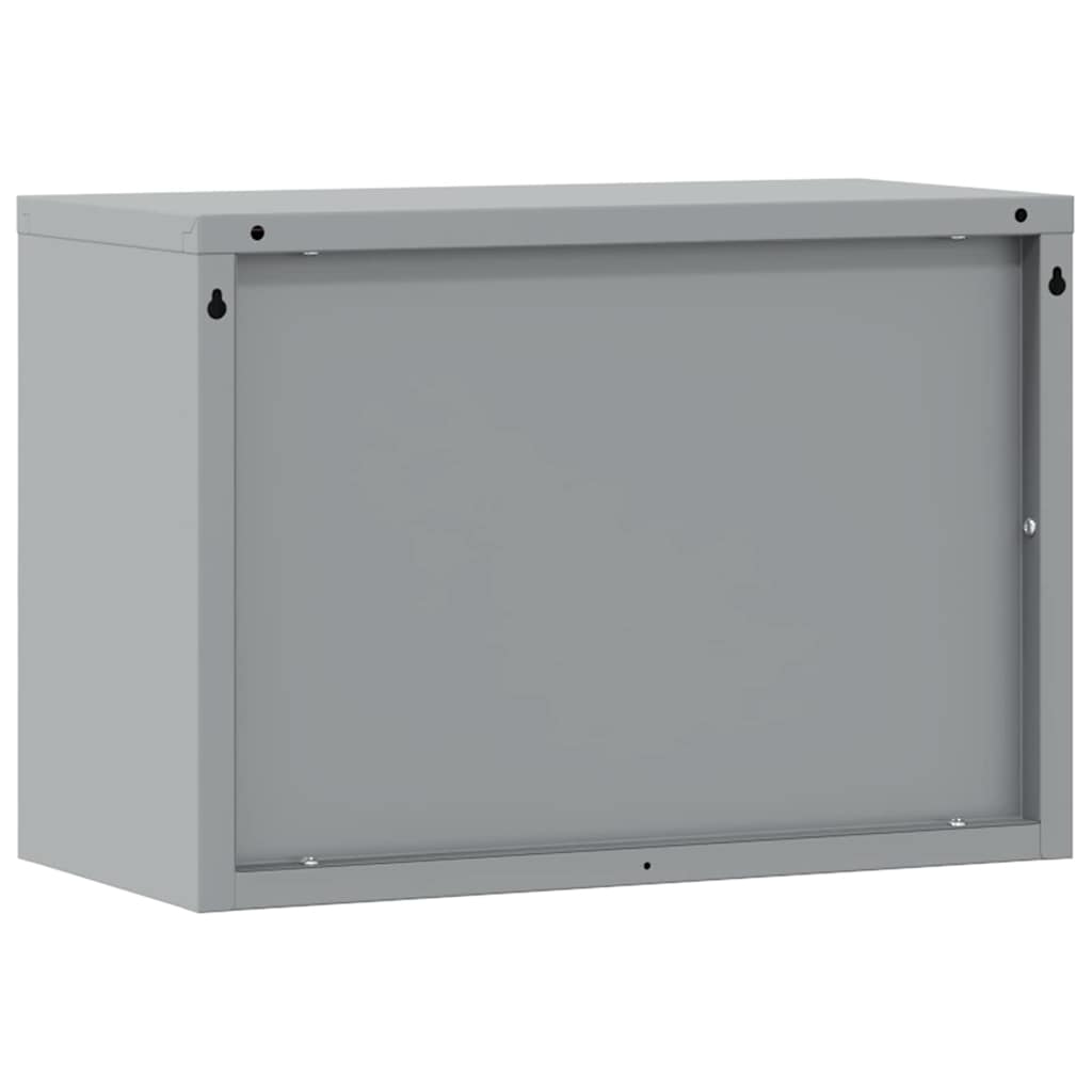 Werkzeugschrank mit Speicher Schwarz und Grau 50 x 25 x 35 cm