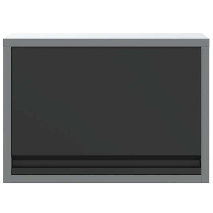 Werkzeugschrank mit Speicher Schwarz und Grau 50 x 25 x 35 cm