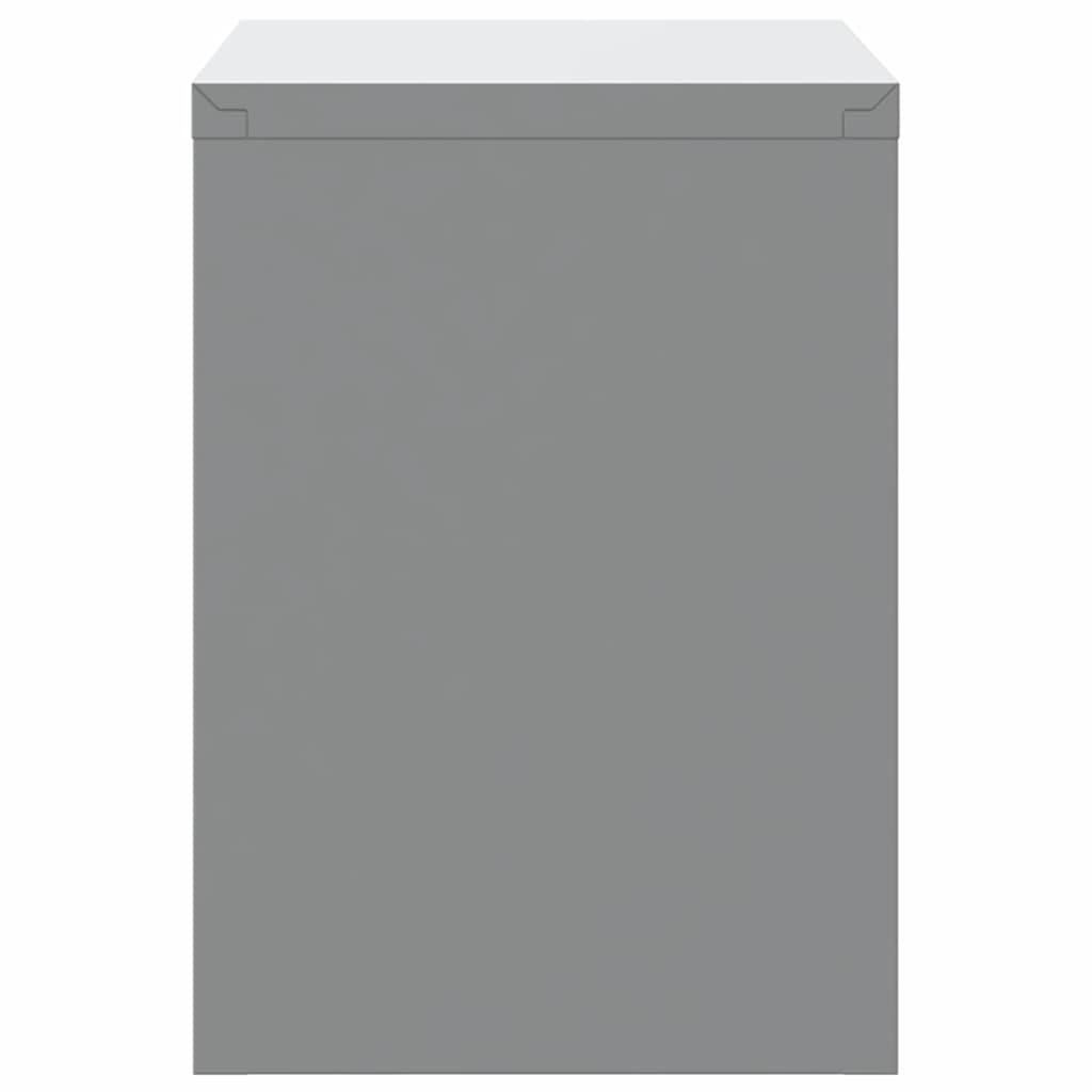 Werkzeugschrank mit Speicher Schwarz und Grau 50 x 25 x 35 cm