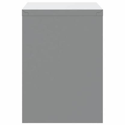 Werkzeugschrank mit Speicher Schwarz und Grau 50 x 25 x 35 cm