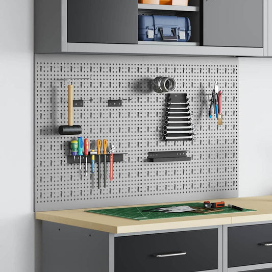 Aufbewahrungsbank 2 pcs Grau 100 x 1 x 60 cm