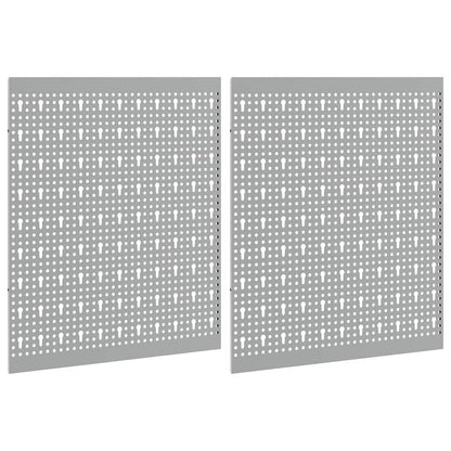 Aufbewahrungsbank 2 pcs Grau 100 x 1 x 60 cm