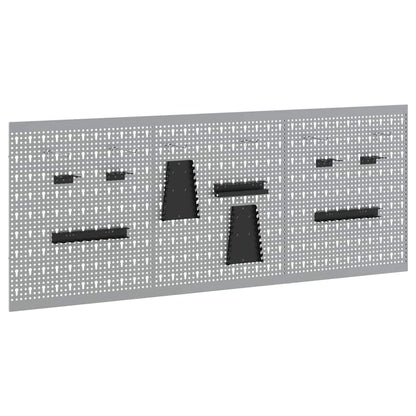 Aufbewahrungsbank 3 pcs Grau 150 x 1 x 60 cm