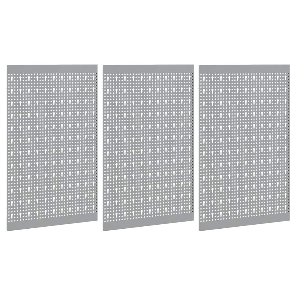 Aufbewahrungsbank 3 pcs Grau 150 x 1 x 60 cm
