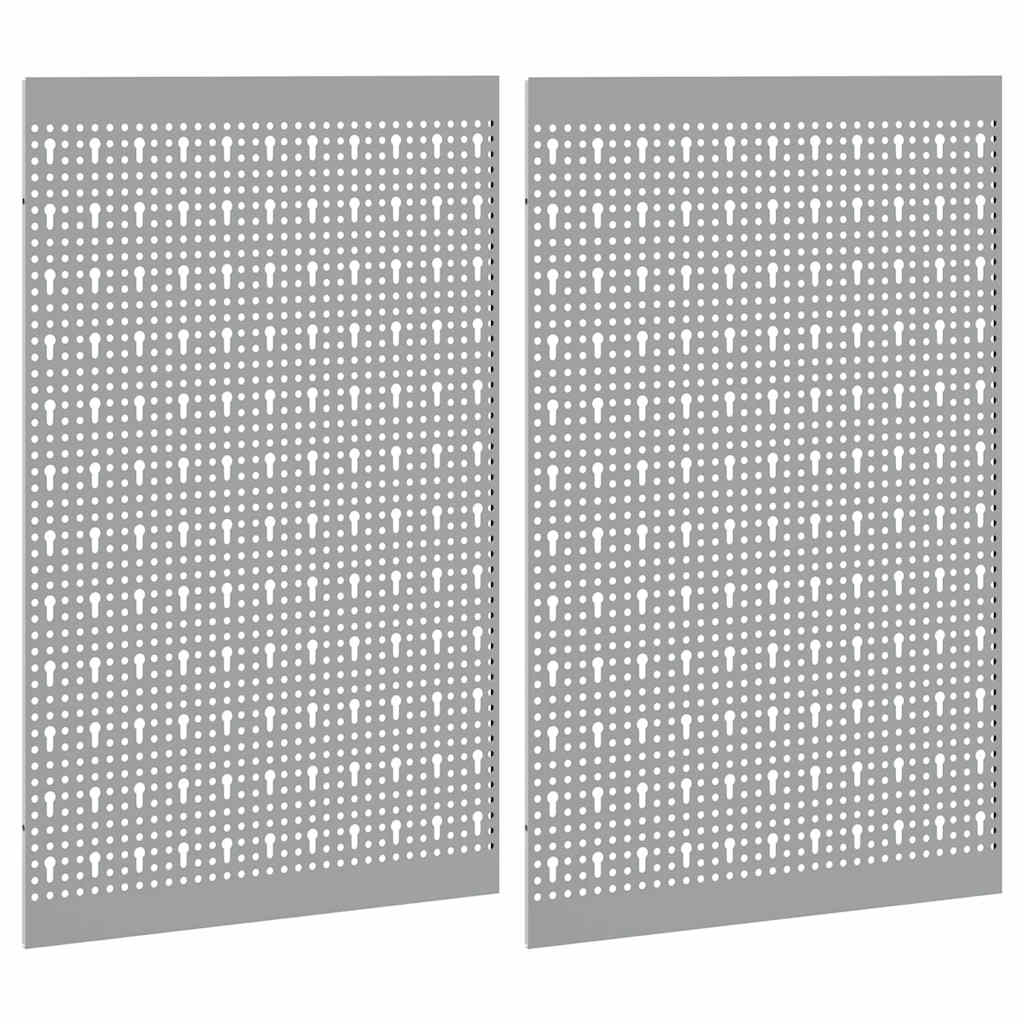 Aufbewahrungsbank 2 pcs Grau 100 x 1 x 80 cm