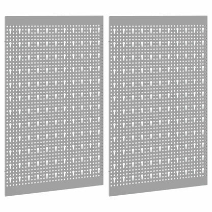 Aufbewahrungsbank 2 pcs Grau 100 x 1 x 80 cm