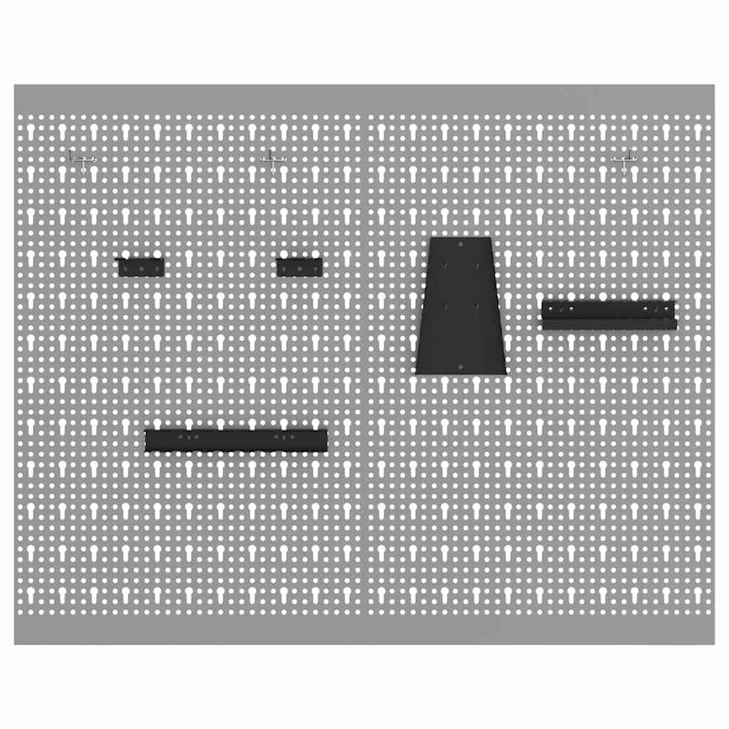 Aufbewahrungsbank 2 pcs Grau 100 x 1 x 80 cm