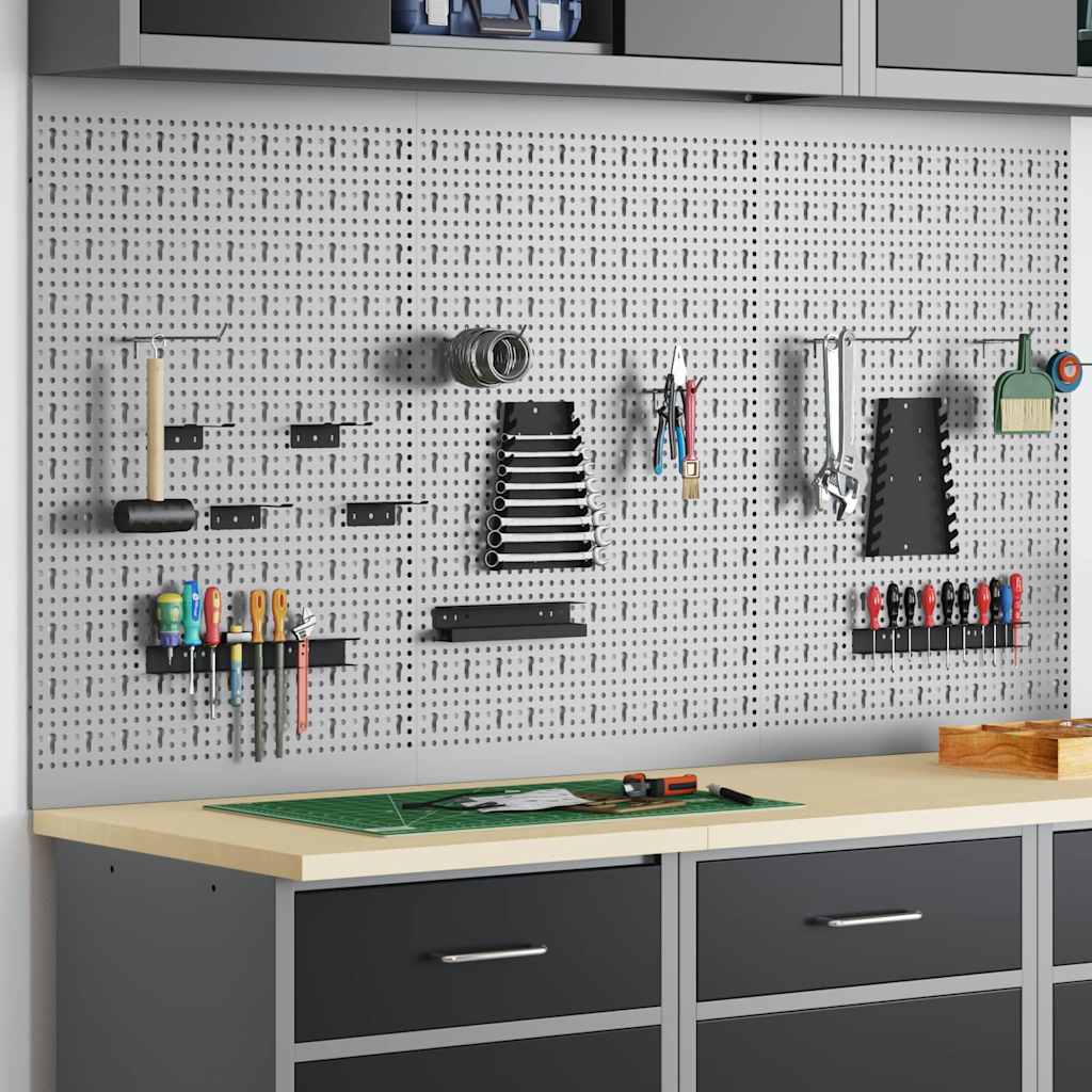 Aufbewahrungsbank 3 pcs Grau 150 x 1 x 80 cm