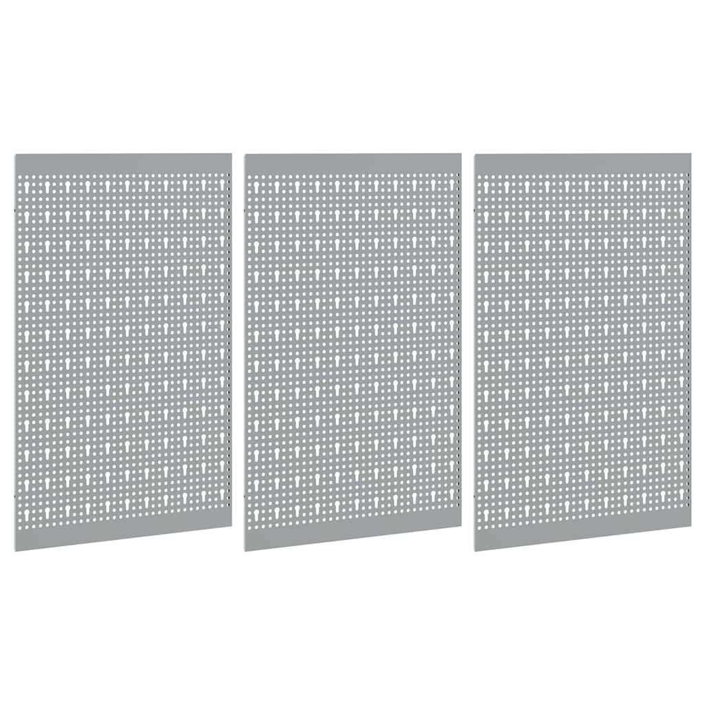Aufbewahrungsbank 3 pcs Grau 150 x 1 x 80 cm