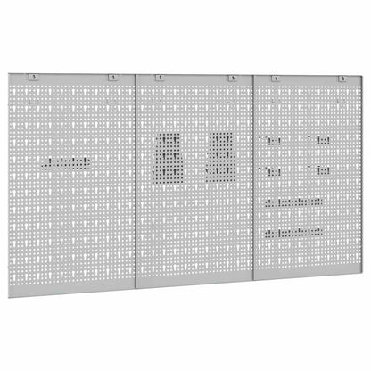 Aufbewahrungsbank 3 pcs Grau 150 x 1 x 80 cm