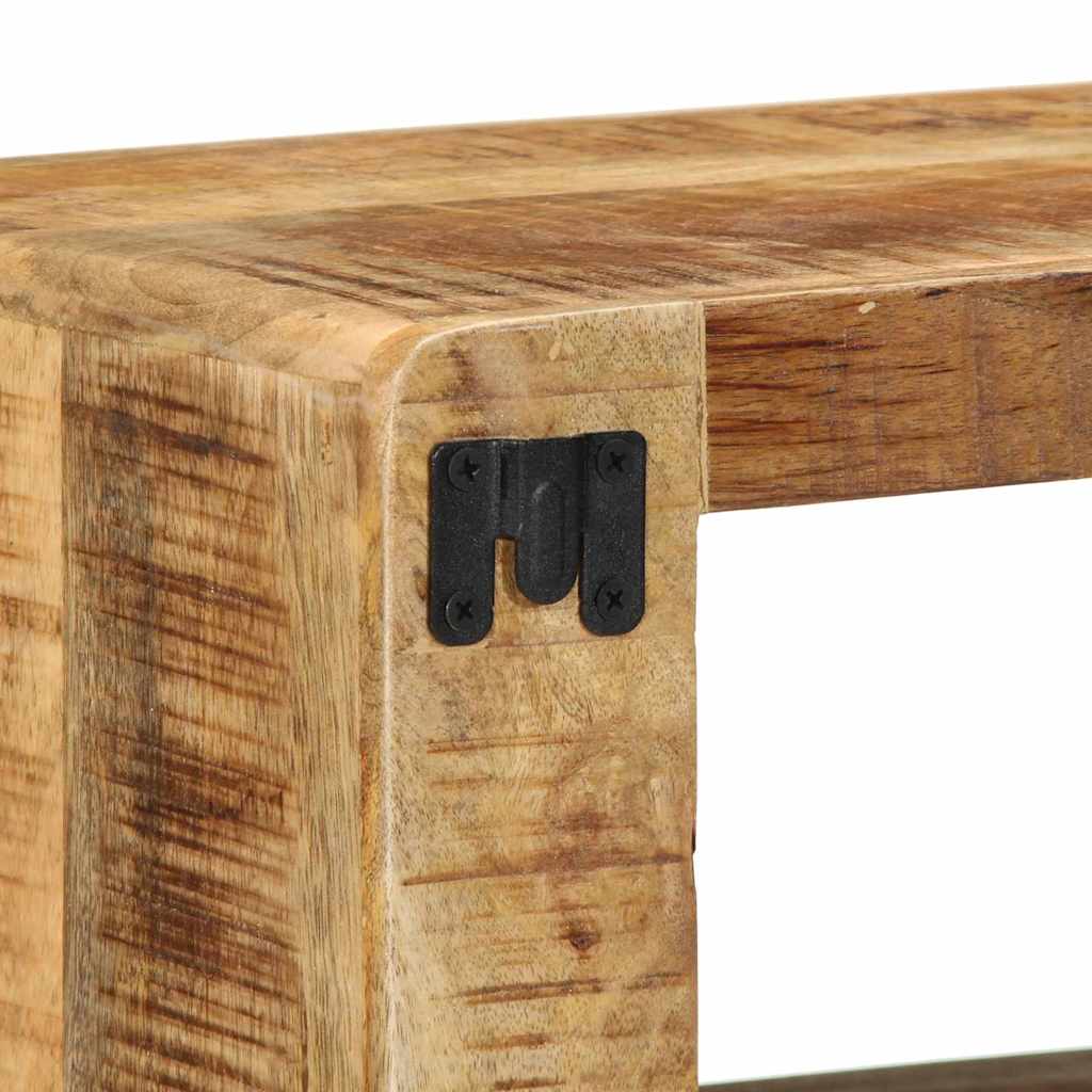 TV-Schrank mit Regal Braun 60 x 30 x 25 cm Massivholz Mango