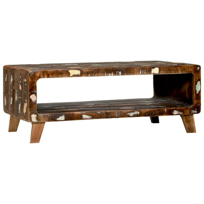 Couchtisch Mehrfarbig 90 x 50 x 35 cm recyceltes Massivholz