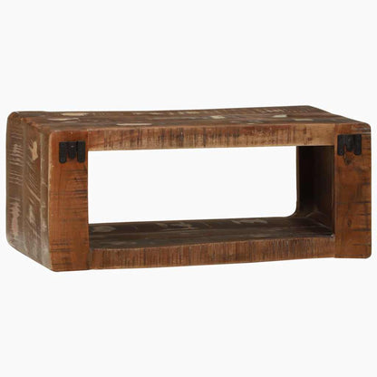 TV-Schrank mit Regal mit Speicher Mehrfarbig Massivholz Altholz