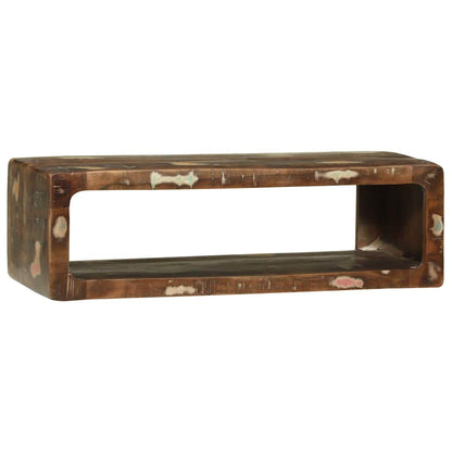 TV-Schrank mit Regal mit Speicher Mehrfarbig Massivholz Altholz