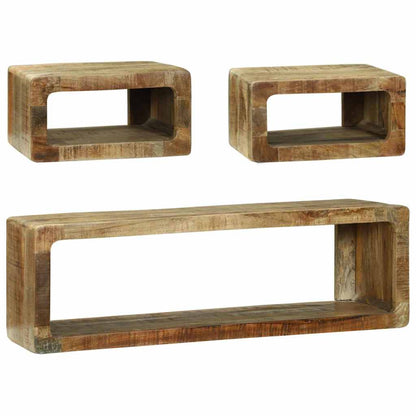 TV-Schrank-Set 3 pcs Braun 100 x 30 x 32 cm Massivholz Mango