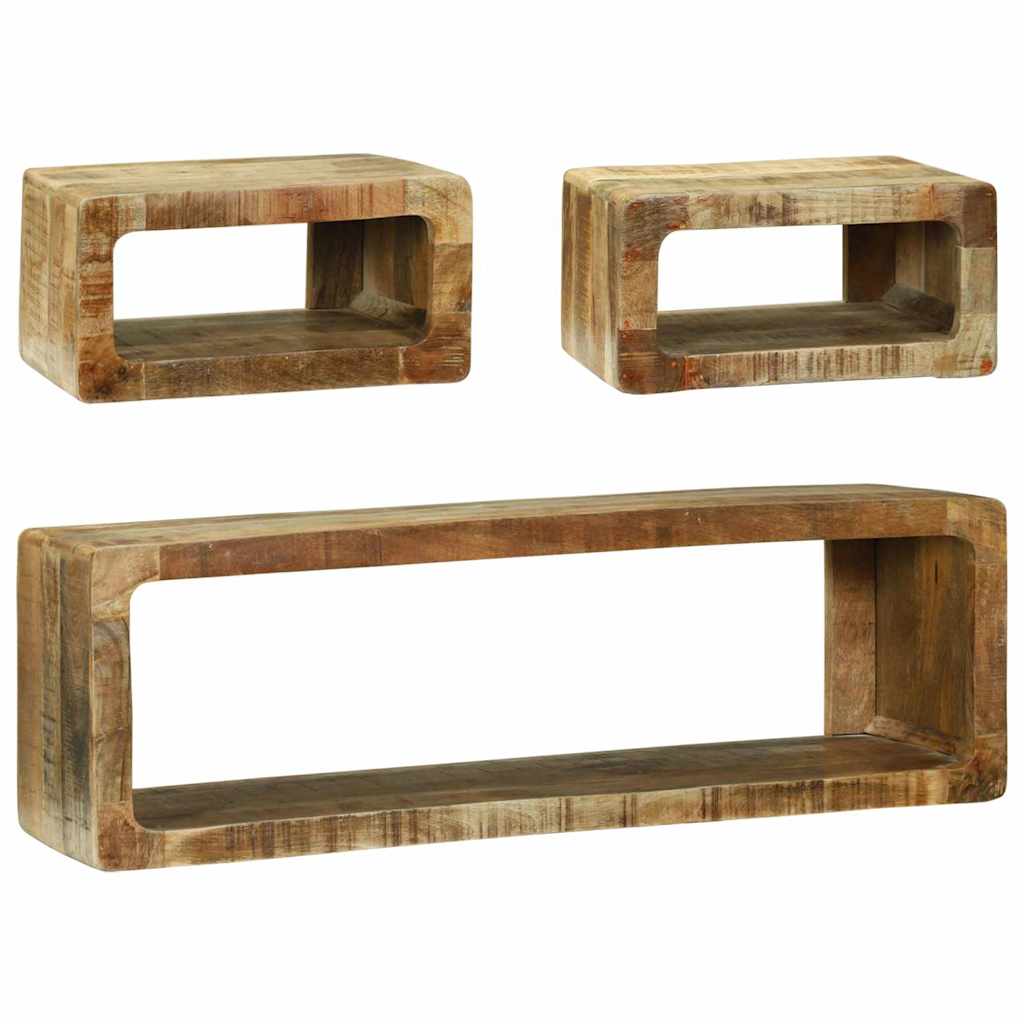TV-Schrank-Set 3 pcs Braun 100 x 30 x 32 cm Massivholz Mango