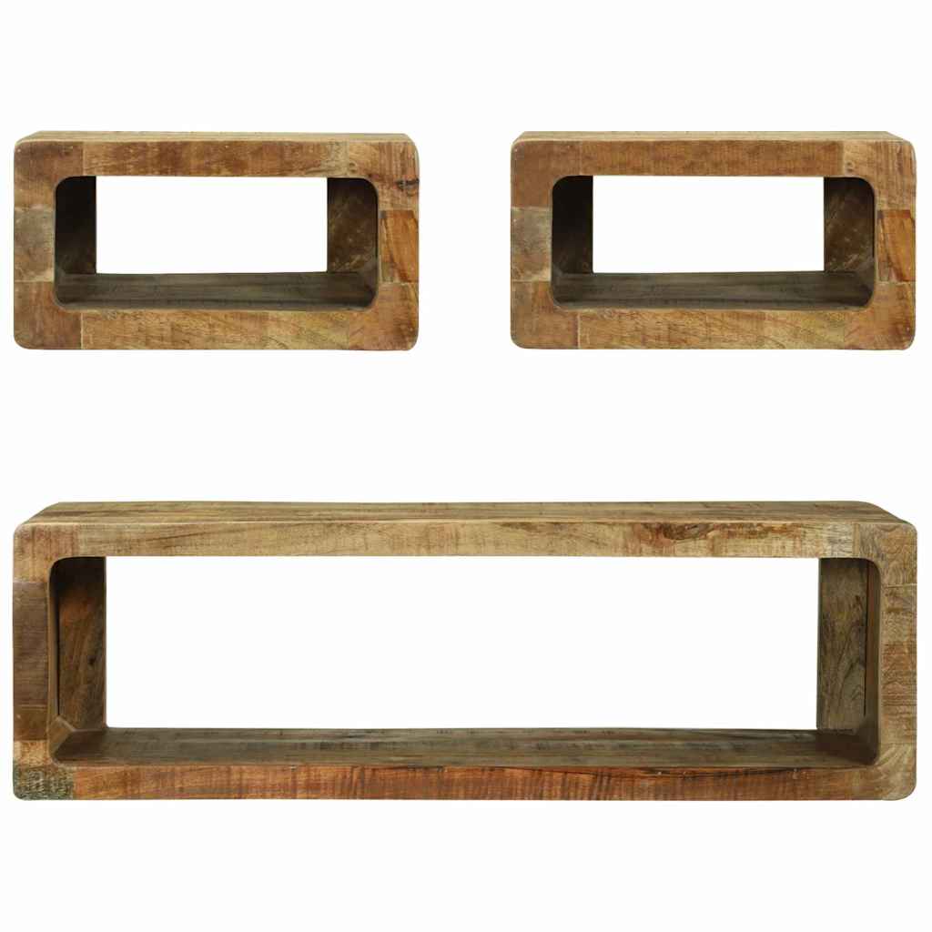 TV-Schrank-Set 3 pcs Braun 100 x 30 x 32 cm Massivholz Mango