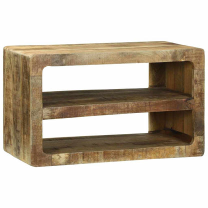 TV-Schrank mit Regal Braun 60 x 32 x 36 cm Massivholz Mango