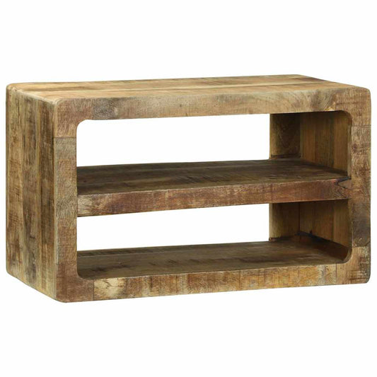 TV-Schrank mit Regal Braun 60 x 32 x 36 cm Massivholz Mango