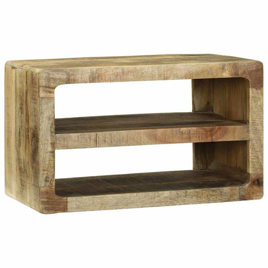 TV-Schrank mit Regal Braun 60 x 32 x 36 cm Massivholz Mango