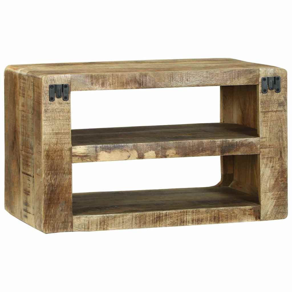 TV-Schrank mit Regal Braun 60 x 32 x 36 cm Massivholz Mango