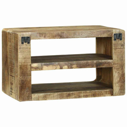 TV-Schrank mit Regal Braun 60 x 32 x 36 cm Massivholz Mango