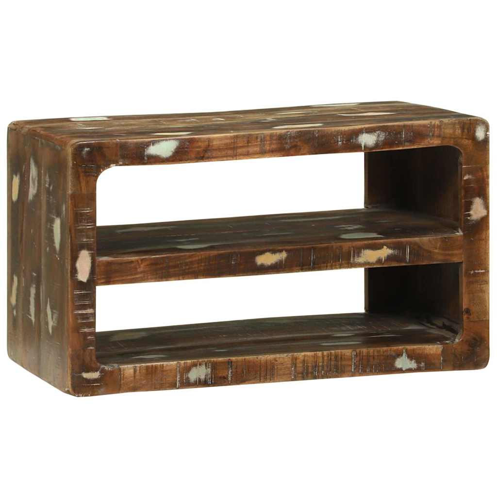 TV-Schrank Mehrfarbig 60 x 32 x 36 cm Massivholz Altholz