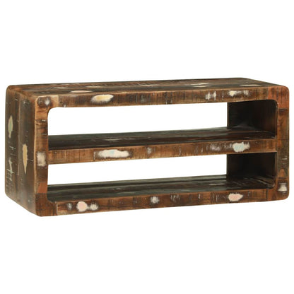 TV-Schrank Mehrfarbig 80 x 32 x 36 cm Massivholz Altholz