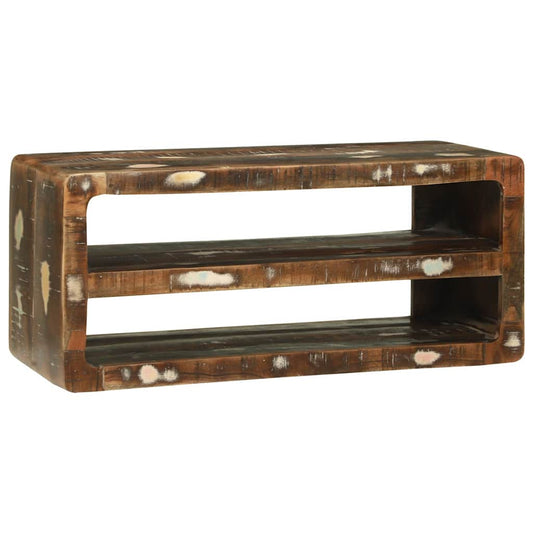 TV-Schrank Mehrfarbig 80 x 32 x 36 cm Massivholz Altholz
