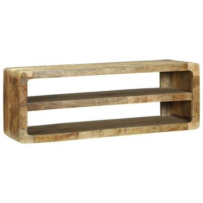 TV-Schrank mit Regal Braun 100 x 32 x 36 cm Massivholz Mango