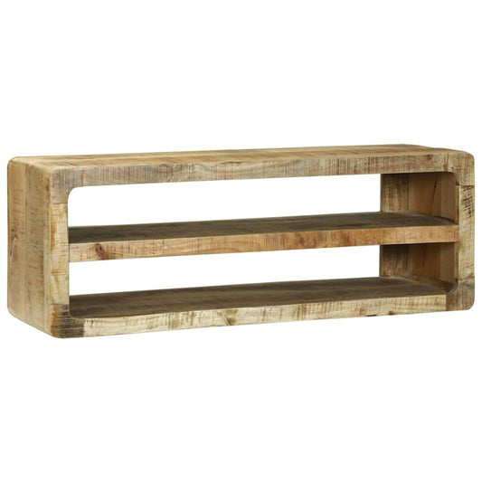 TV-Schrank mit Regal Braun 100 x 32 x 36 cm Massivholz Mango