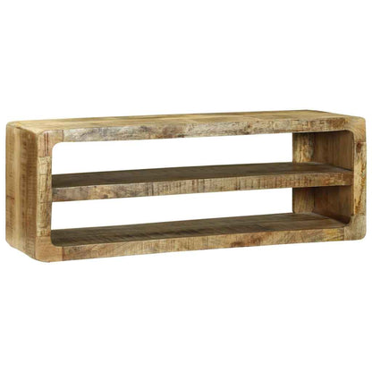 TV-Schrank mit Regal Braun 100 x 32 x 36 cm Massivholz Mango