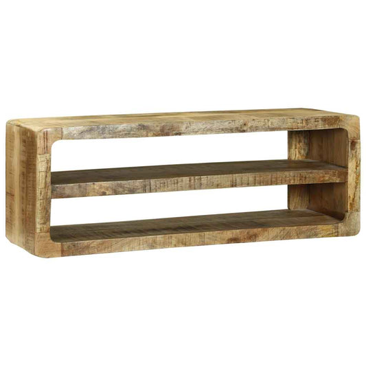TV-Schrank mit Regal Braun 100 x 32 x 36 cm Massivholz Mango
