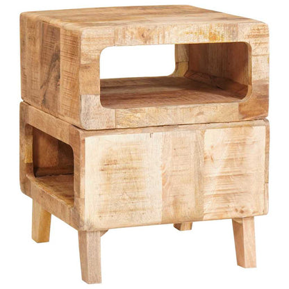 Beistelltische Braun 40 x 40 x 49 cm massives Mangoholz