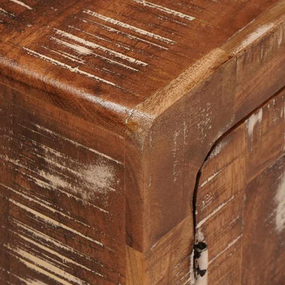 Badezimmer Schrank mit Tür Massivholz Altholz und Holzwerkstoff