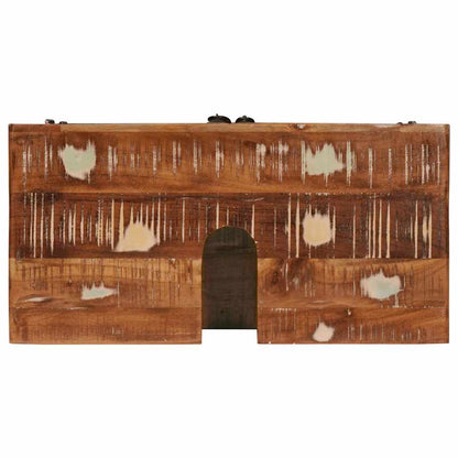 Badezimmer Schrank mit Tür Massivholz Altholz und Holzwerkstoff