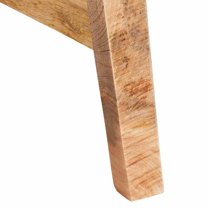 Schminktisch mit Regal Braun 90 x 76 x 45 cm massives Mangoholz