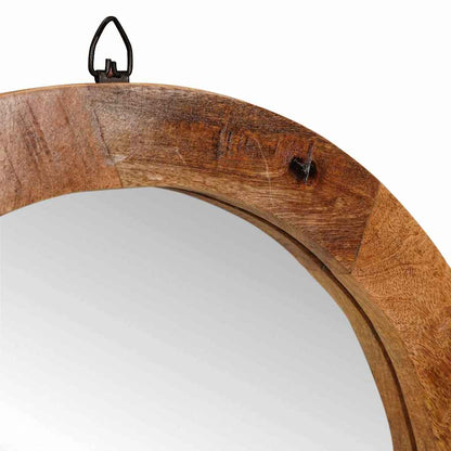 Schminktisch mit Regal Braun 90 x 76 x 45 cm massives Mangoholz