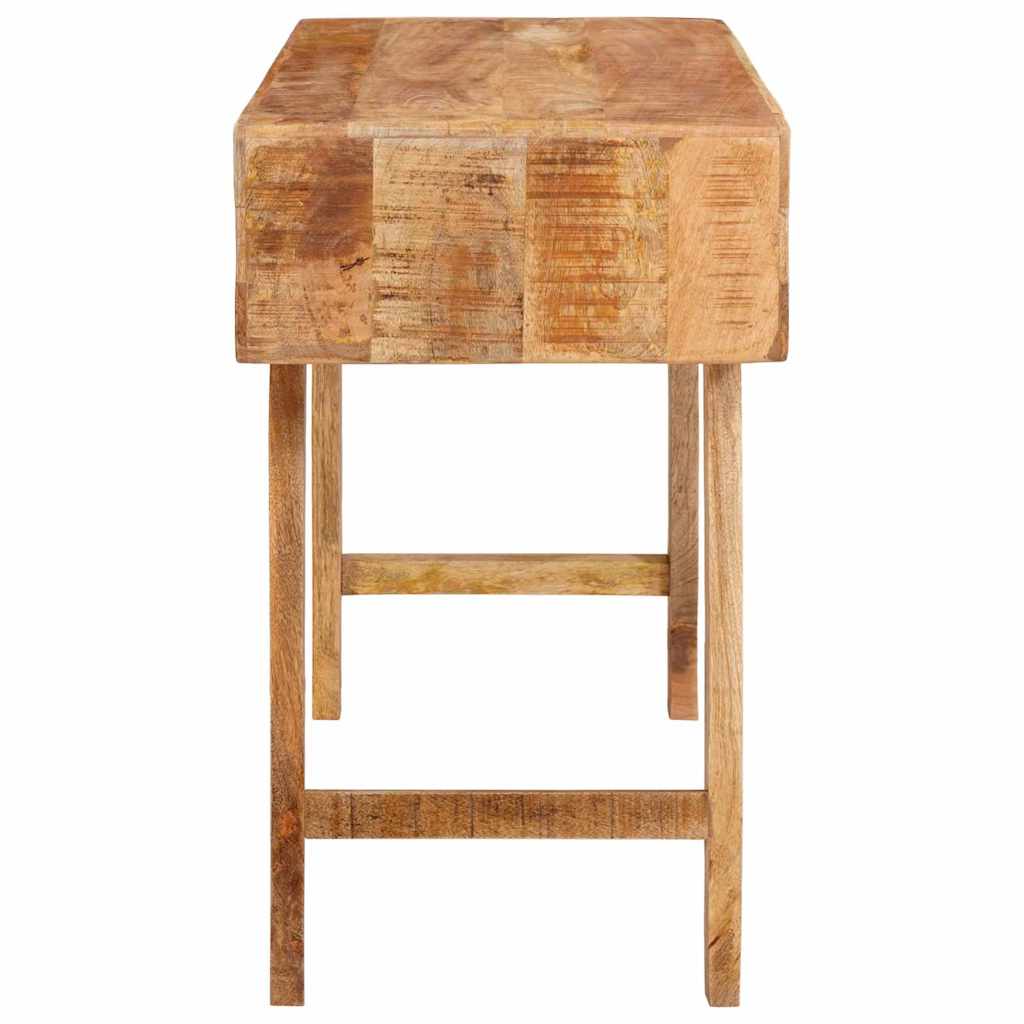 Schminktisch mit Regal Braun 90 x 76 x 45 cm massives Mangoholz