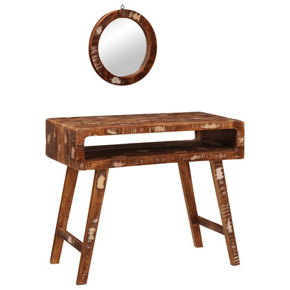 Schminktisch Braun 90 x 76 x 45 cm Massives recyceltes Holz