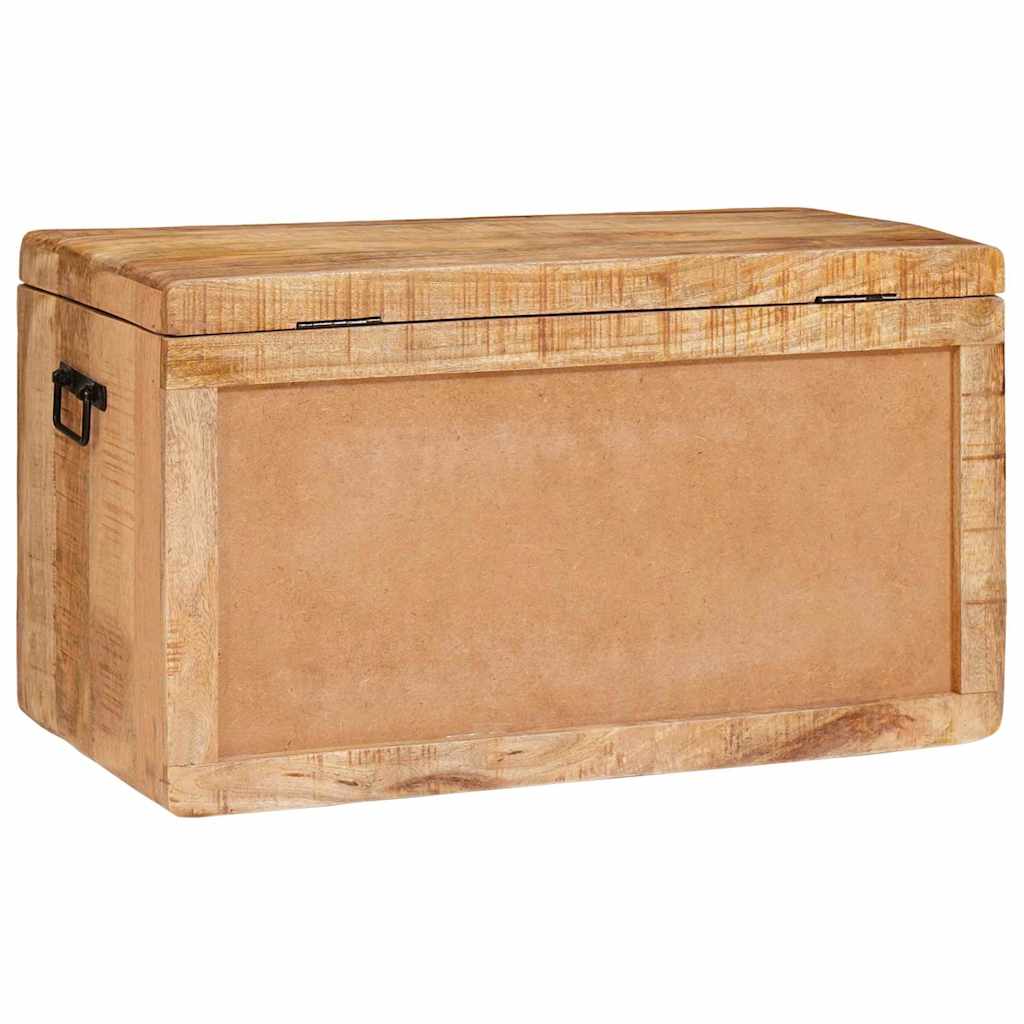 Aufbewahrungsbox mit Speicher Braun massives Mangoholz