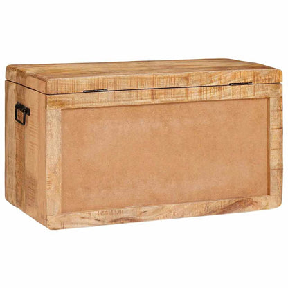 Aufbewahrungsbox mit Speicher Braun massives Mangoholz
