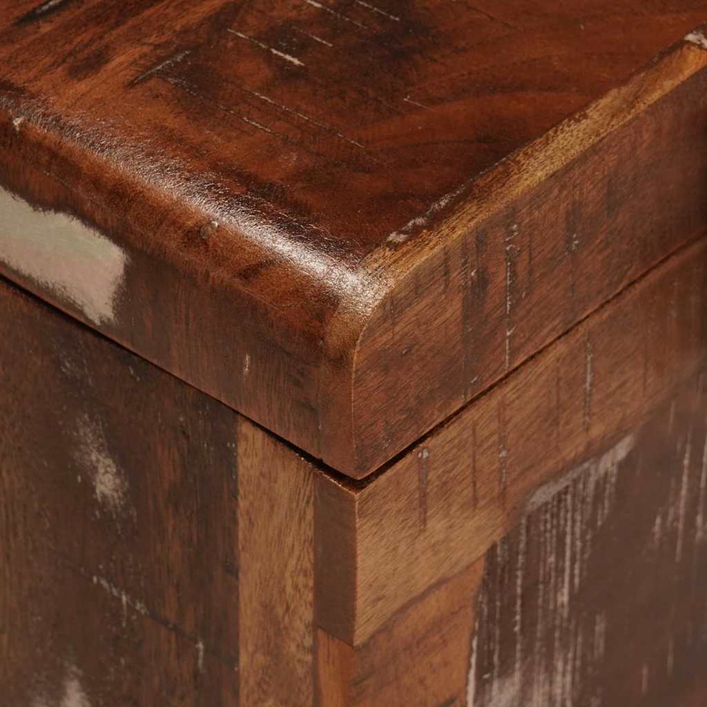 Aufbewahrungsbox 70 x 35 x 40 cm recyceltes Massivholz