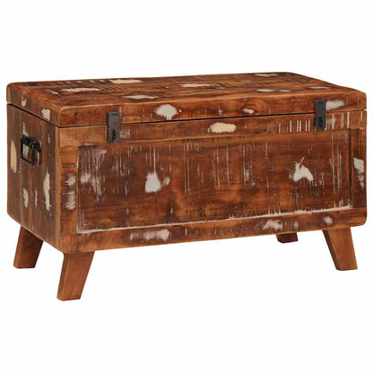 Aufbewahrungsbox 70 x 35 x 40 cm recyceltes Massivholz
