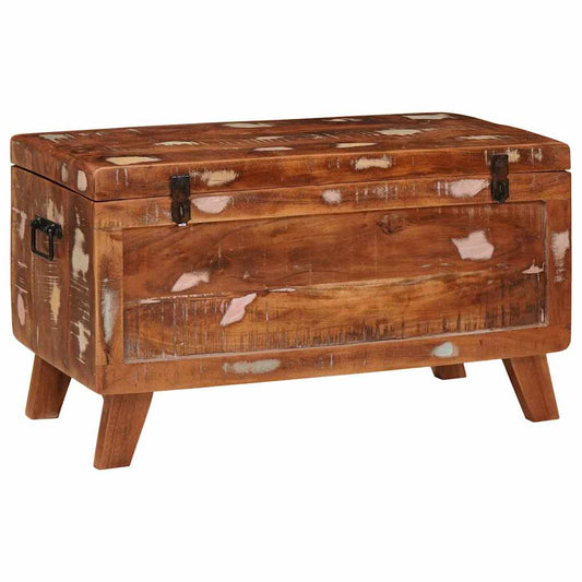 Aufbewahrungsbox 70 x 35 x 40 cm recyceltes Massivholz