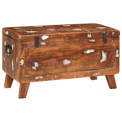 Aufbewahrungsbox 70 x 35 x 40 cm recyceltes Massivholz