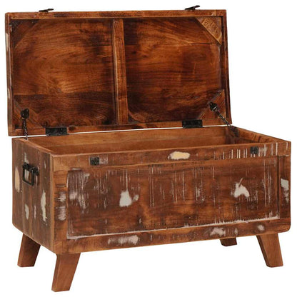 Aufbewahrungsbox 70 x 35 x 40 cm recyceltes Massivholz