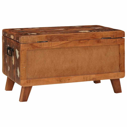 Aufbewahrungsbox 70 x 35 x 40 cm recyceltes Massivholz
